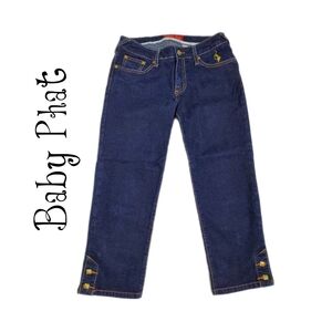 Baby Phat Women Jeans Straight Leg Stretch Capris Vintage Y2K Authentic-Size 7